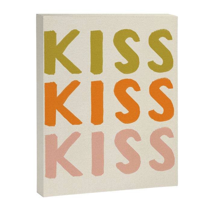 Kiss Kiss Kiss Canvas Print Gallery Image 1