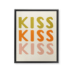 Kiss Kiss Kiss Framed Canvas Print Gallery Image 8