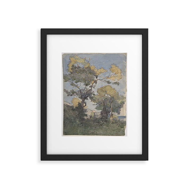 Landscape by Henri-Joseph Harpignies Framed Art Print Gallery Image 5