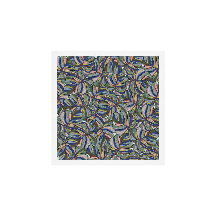 Layered Monstera - Blue Art Print Gallery Image 1