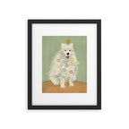 Lit up Holiday Samoyed Framed Art Print Gallery Image 5