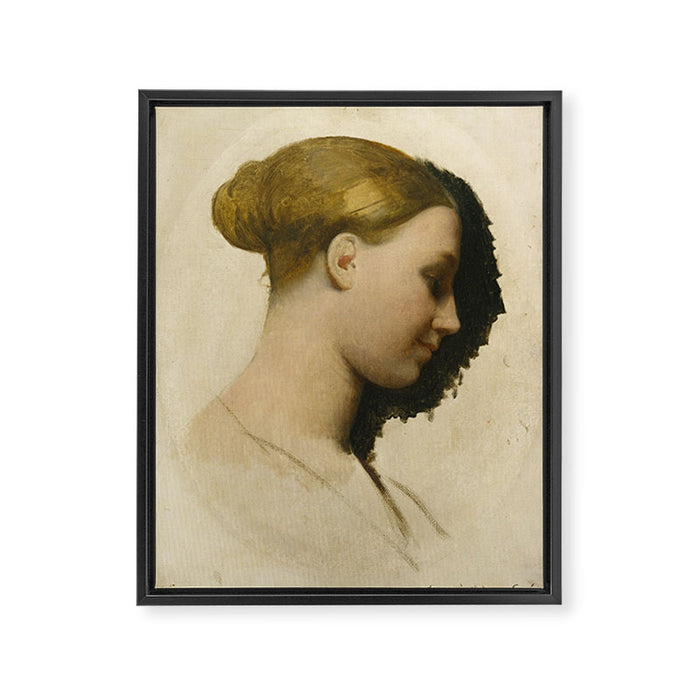 Madame Edmond Cave by Jean-Auguste-Dominique Ingres Framed Canvas Print Gallery Image 1