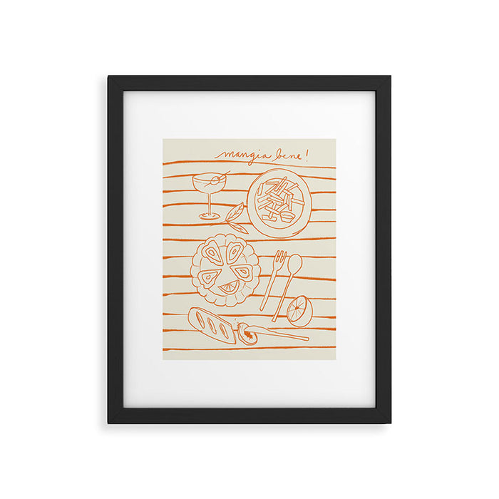 Mangia Bene Framed Art Print Gallery Image 1