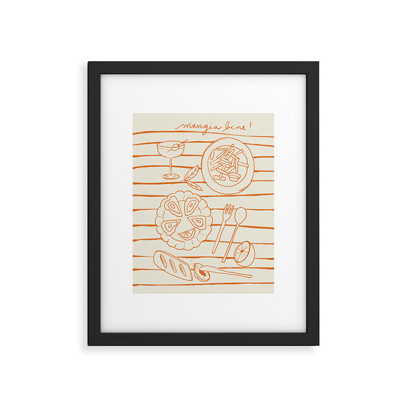 Mangia Bene Framed Art Print Gallery Image 5