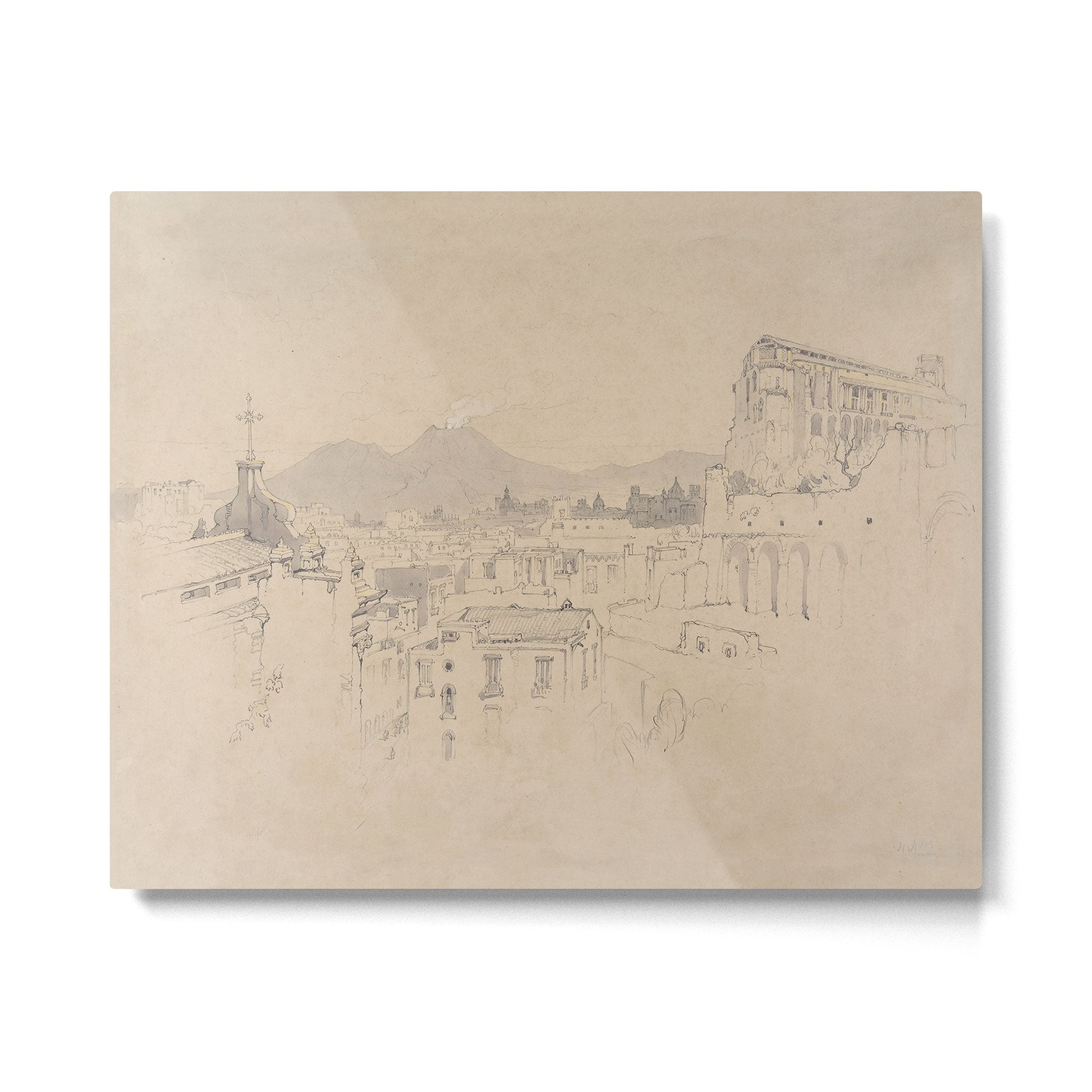 Naples by John Ruskin Metal Print Gallery Image 4
