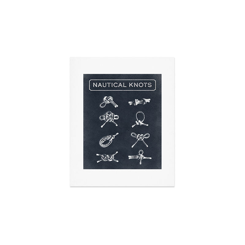 Nautical Knots Type Art Print Gallery Image 1