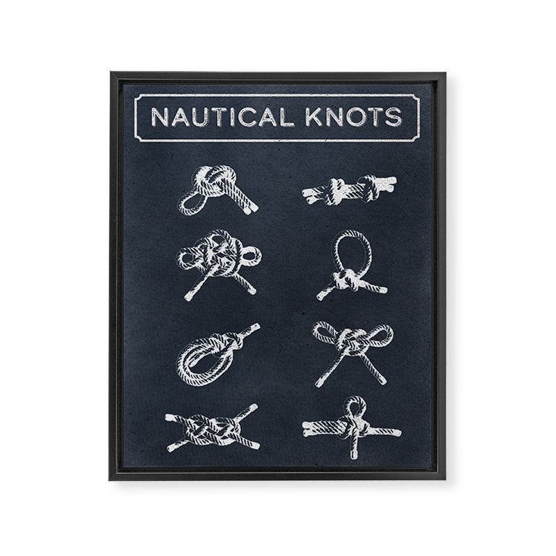 Nautical Knots Type Framed Canvas Print Gallery Image 6