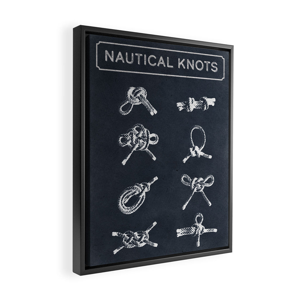 Nautical Knots Type Framed Canvas Print Gallery Image 2