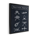Nautical Knots Type Framed Canvas Print Gallery Image 2