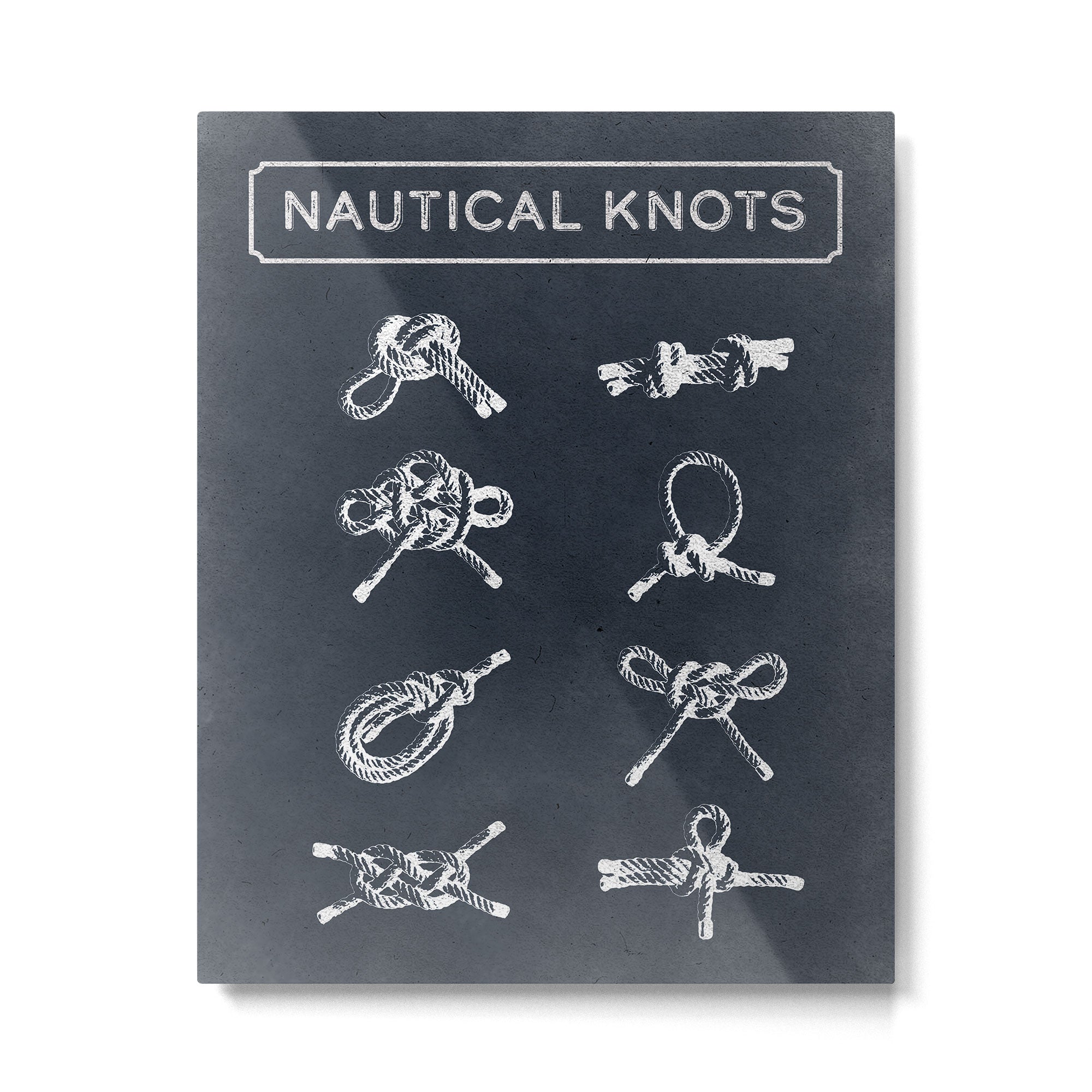 Nautical Knots Type Metal Print Gallery Image 4