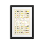 Neutral Colorblock Crosses Framed Art Print Gallery Image 2