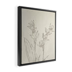 Orchid Outline Framed Canvas Print Gallery Image 2