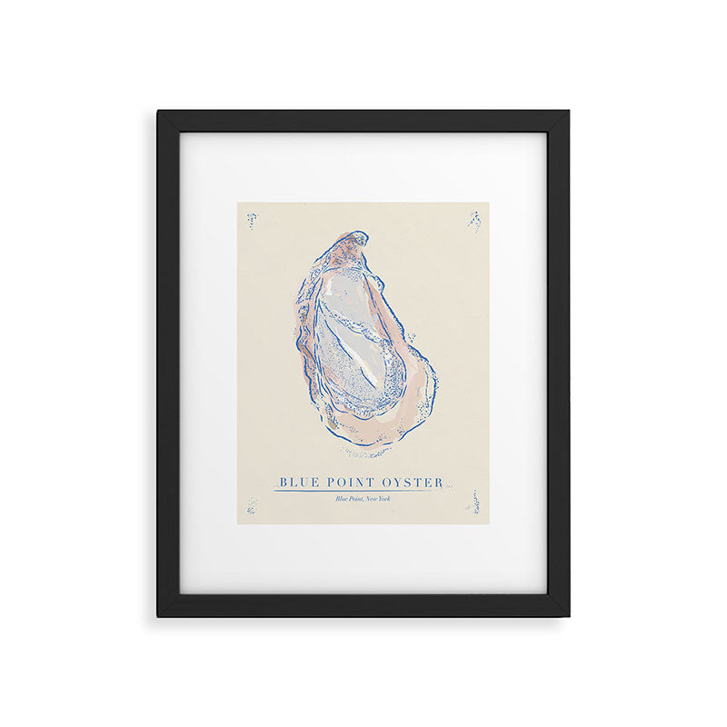 Oyster Framed Art Print Gallery Image 5