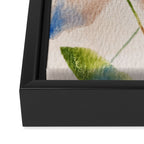 Peach Clematis Framed Canvas Print Gallery Image 3