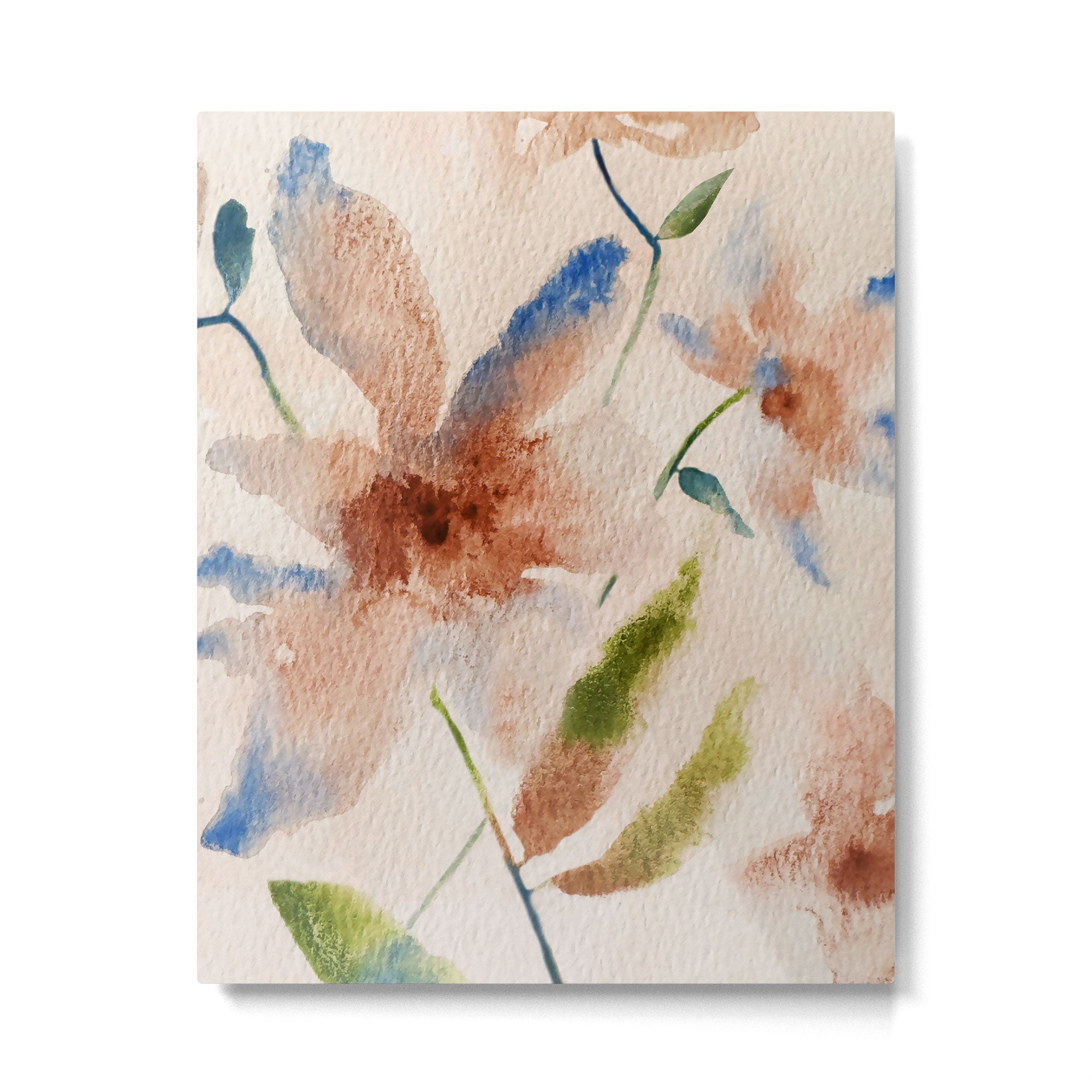 Peach Clematis Metal Print Gallery Image 4
