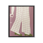 Pinkies Up Whimsy Framed Canvas Print Gallery Image 6