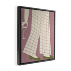 Pinkies Up Whimsy Framed Canvas Print Gallery Image 2