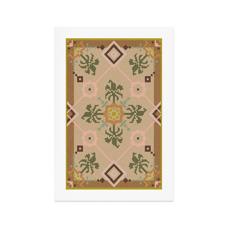 Pixelated Palms Art Print Gallery Image 1