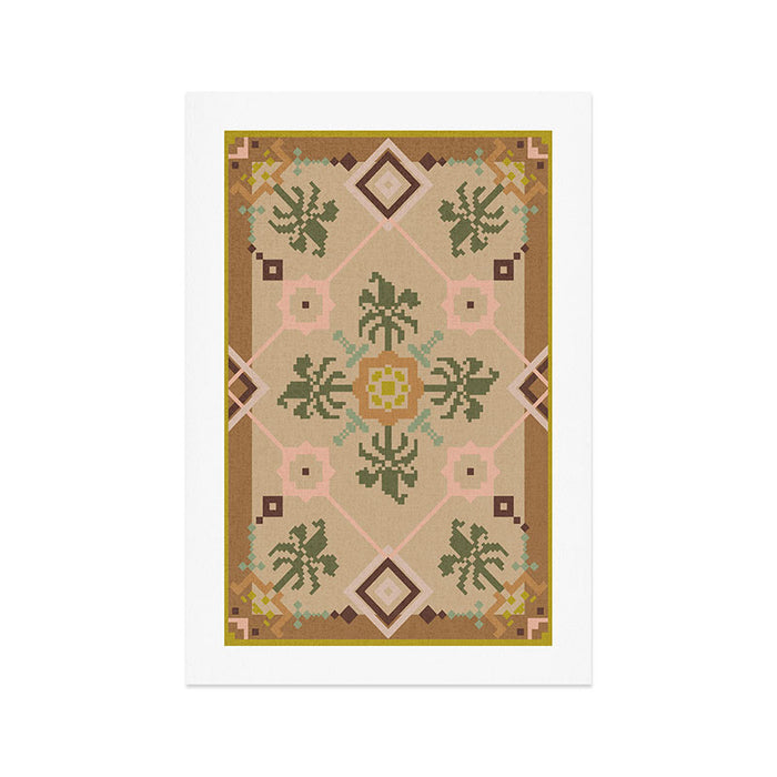 Pixelated Palms Art Print Gallery Image 1