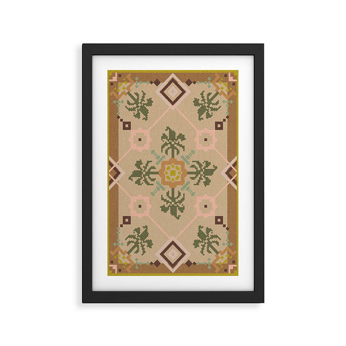 Pixelated Palms Framed Art Print Gallery Image 1