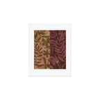 Reverse Floral Maroon Art Print Gallery Image 1
