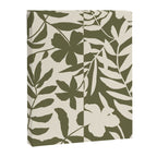 Reverse Floral Olive Green Canvas Print Gallery Image 8