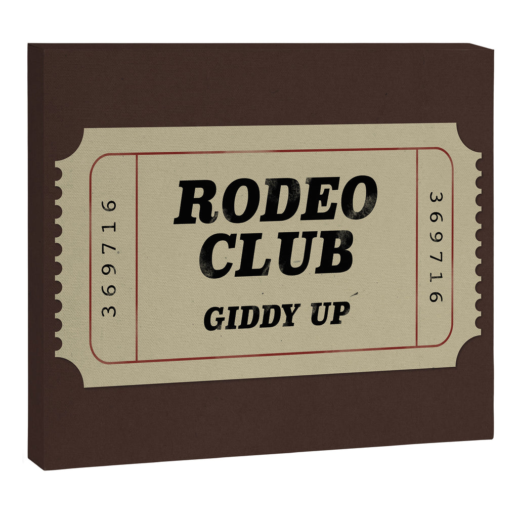 Rodeo Club Ticket Canvas Print Gallery Image 12