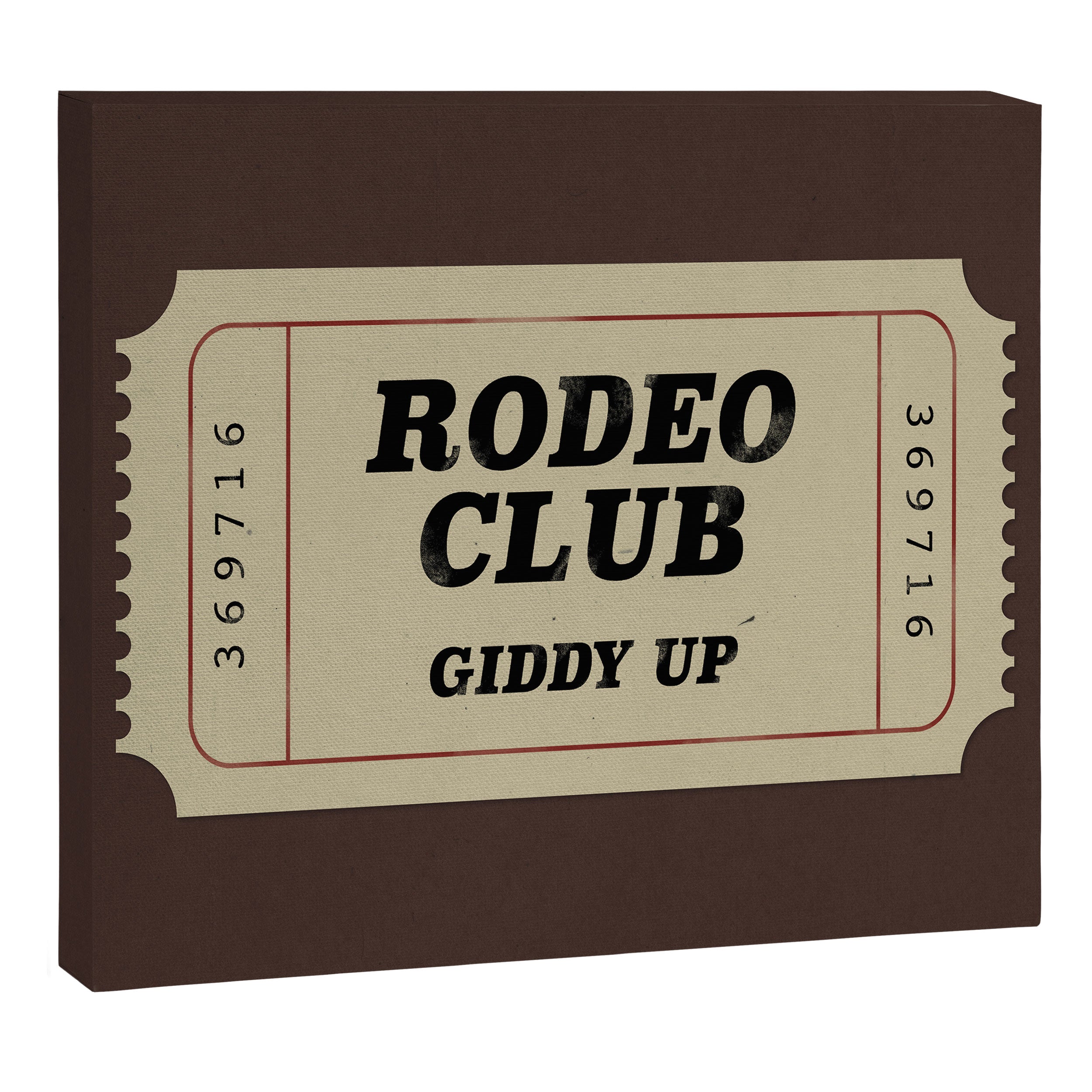 Rodeo Club Ticket Canvas Print Gallery Image 12