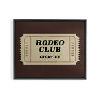 Rodeo Club Ticket Framed Canvas Print Gallery Image 12