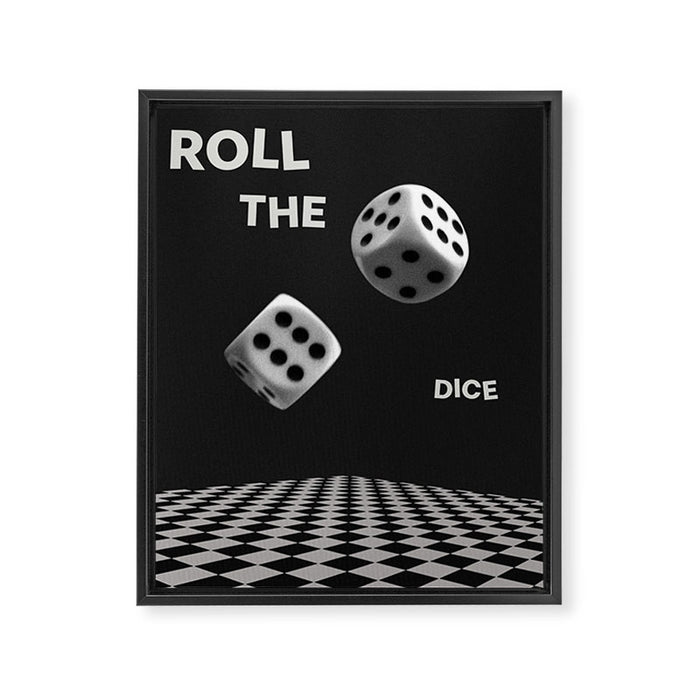 Roll the Dice Framed Canvas Print Gallery Image 1