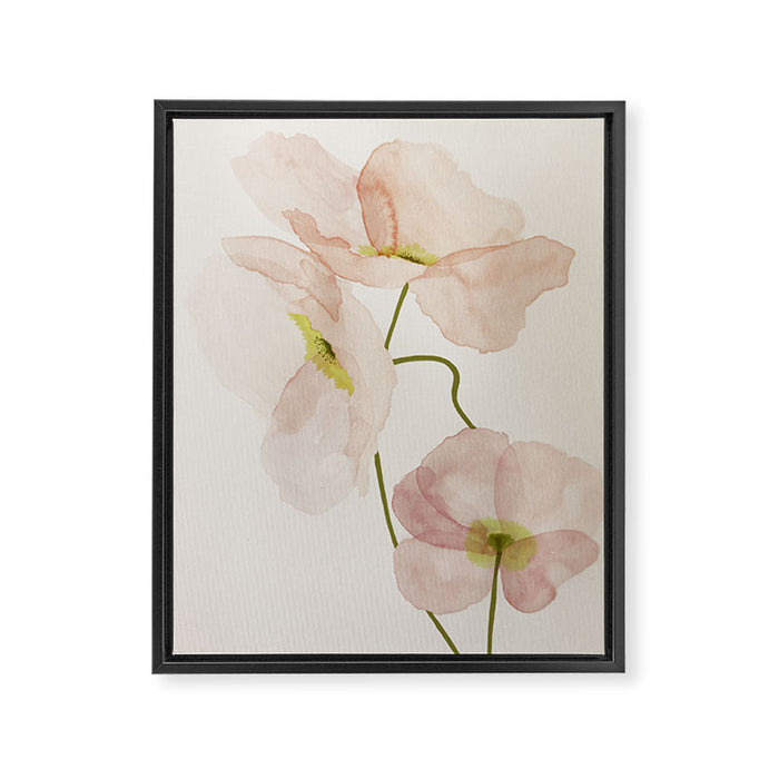 Silk Poppies Framed Canvas Print Gallery Image 1