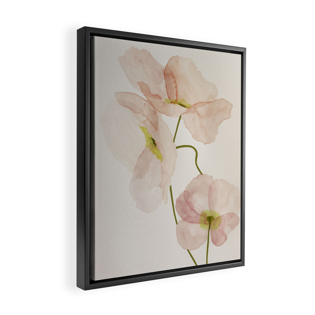 Silk Poppies Framed Canvas Print Gallery Image 2