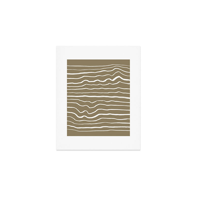 Simple Wavy Lines Art Print Gallery Image 1