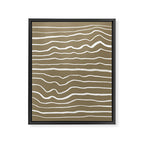 Simple Wavy Lines Framed Canvas Print Gallery Image 8