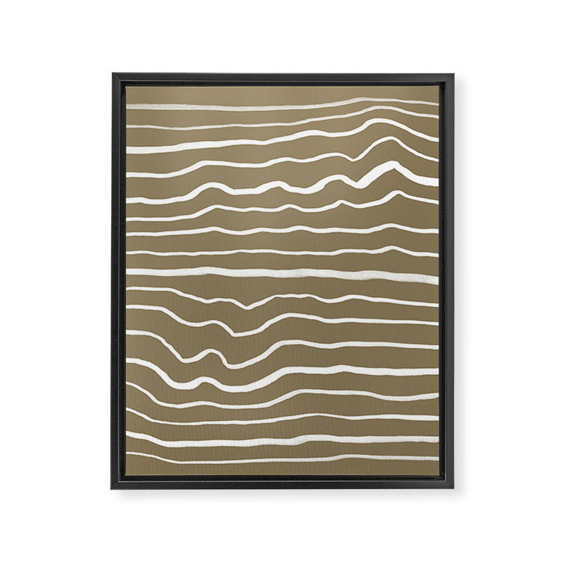 Simple Wavy Lines Framed Canvas Print Gallery Image 8
