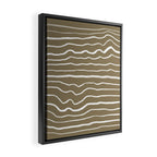 Simple Wavy Lines Framed Canvas Print Gallery Image 2