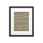 Simple Wavy Lines Framed Art Print Gallery Image 6