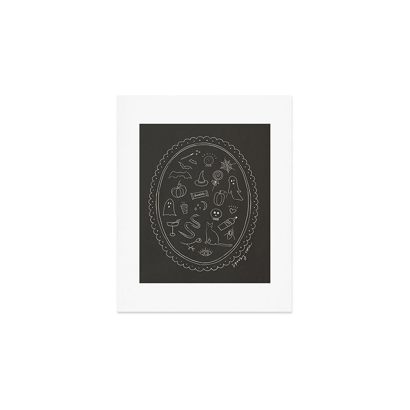 Spooky Core Halloween Portrait Art Print Gallery Image 1