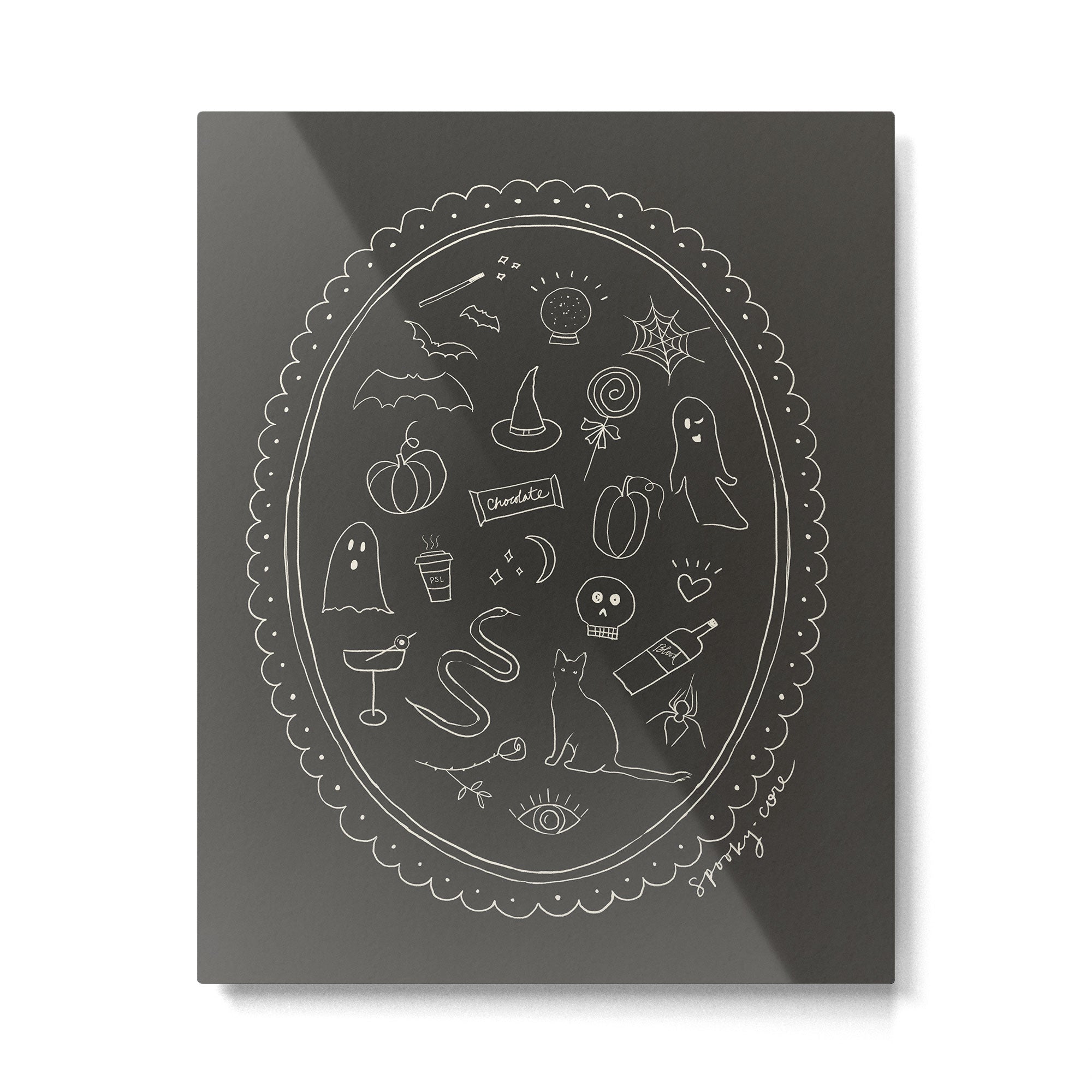 Spooky Core Halloween Portrait Metal Print Gallery Image 4