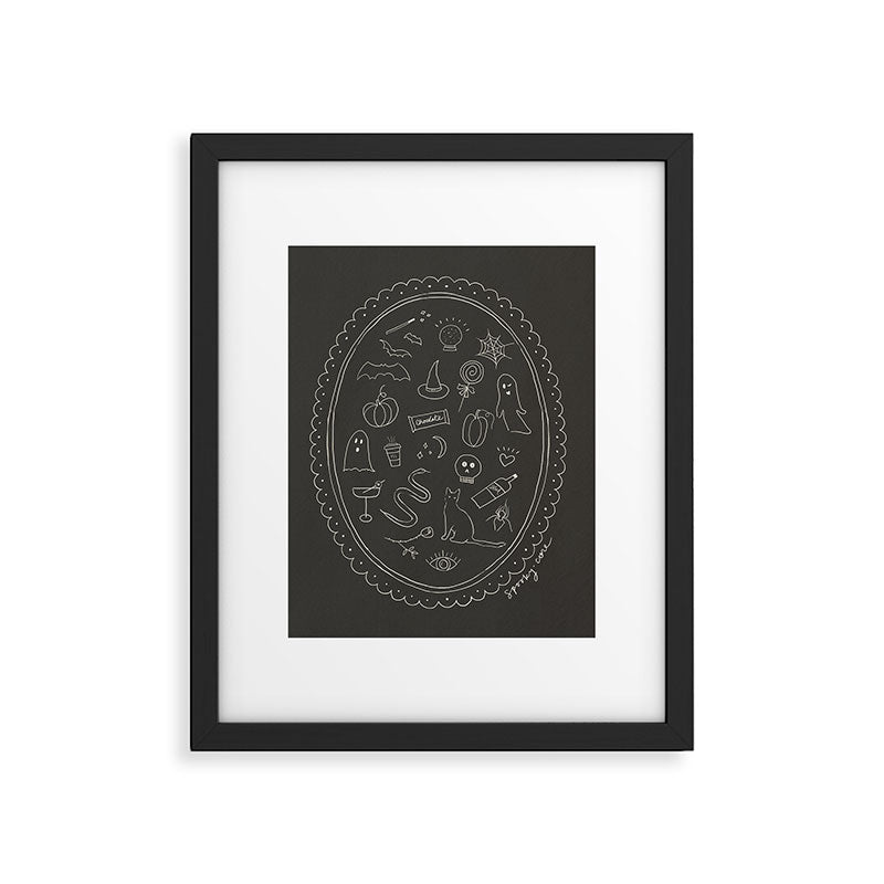 Spooky Core Halloween Portrait Framed Art Print Gallery Image 5