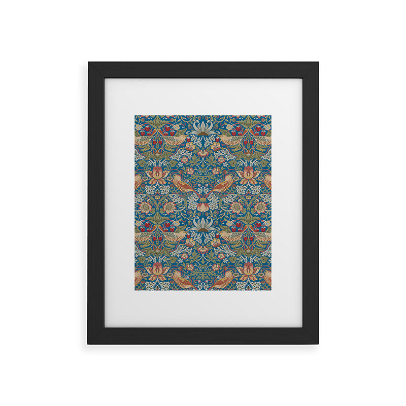 Strawberry Thief by William Morris Framed Art Print Gallery Image 6