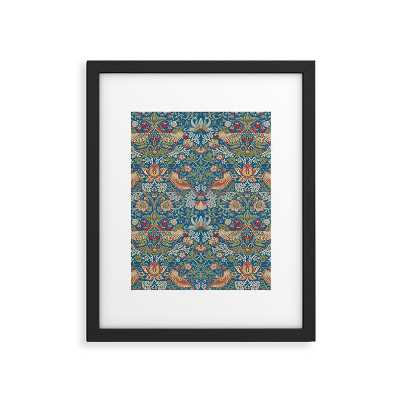 Strawberry Thief by William Morris Framed Art Print Gallery Image 6