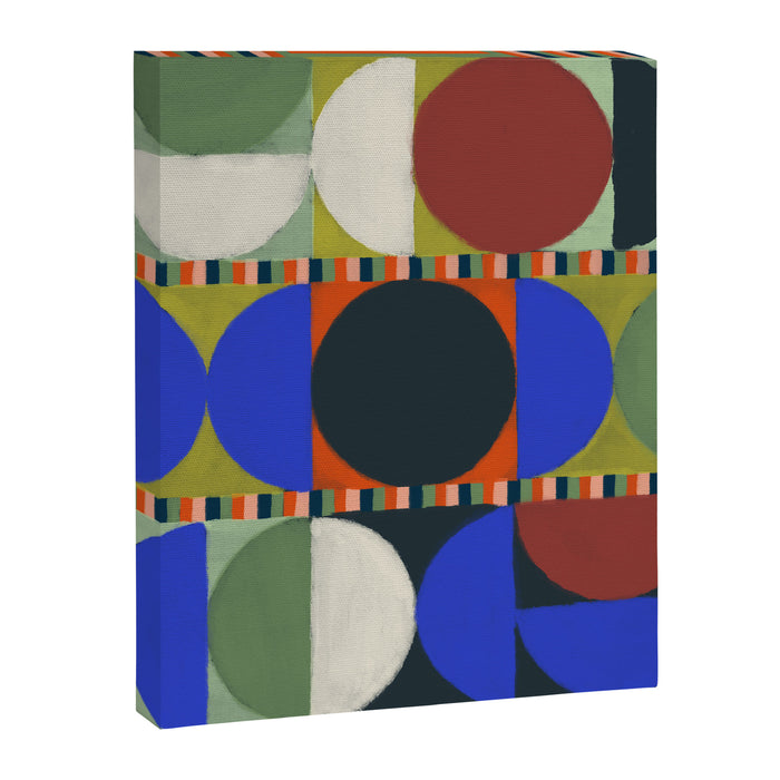 Stripes and Circles Canvas Print Gallery Image 1