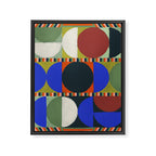 Stripes and Circles Framed Canvas Print Gallery Image 6