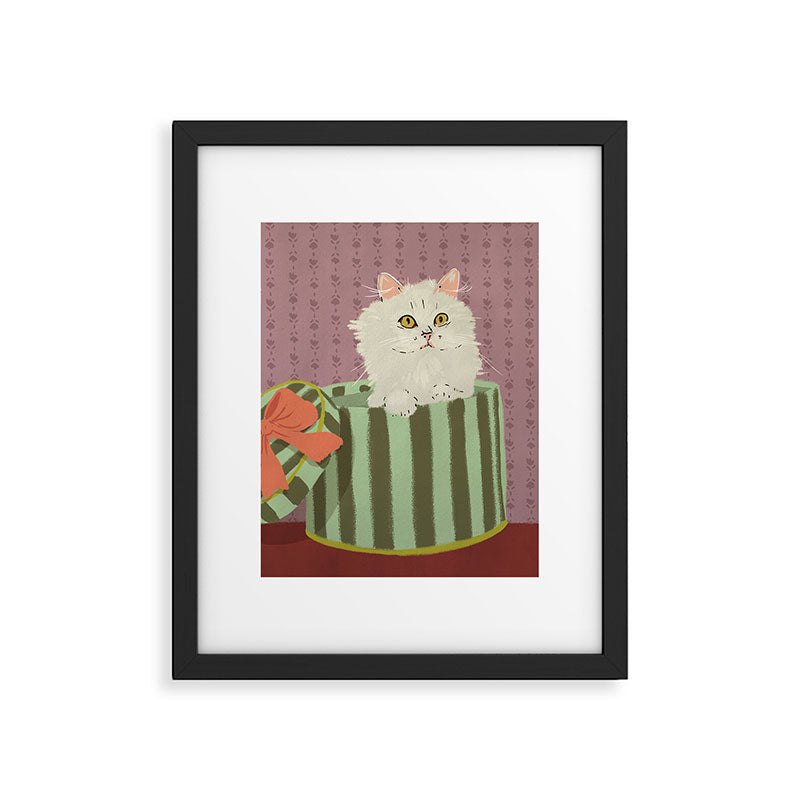 Surprise Kitty Framed Art Print Gallery Image 5