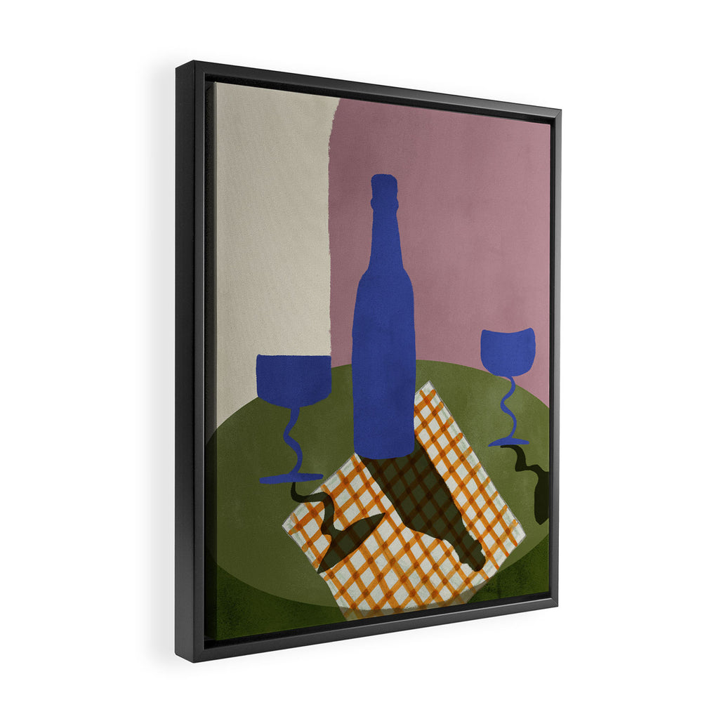 Table for Two Framed Canvas Print Gallery Image 2