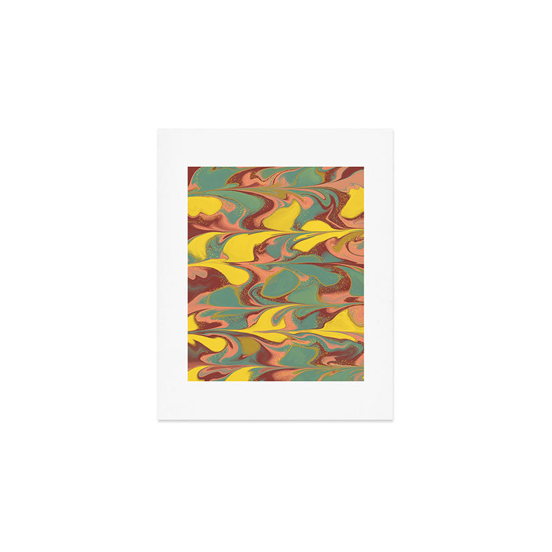 Teal Citrus Pink Getgel Art Print Gallery Image 1