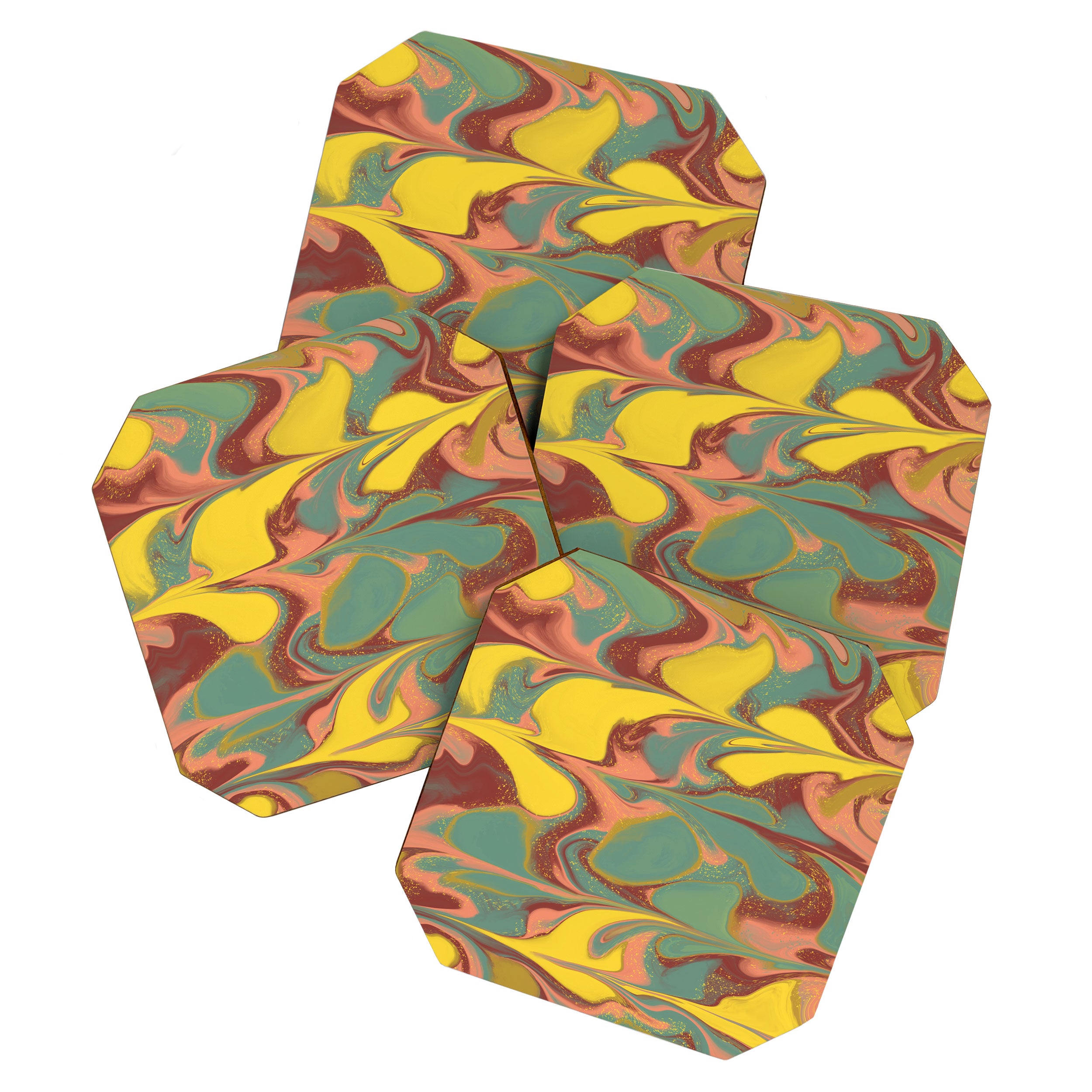 Teal Citrus Pink Getgel Coaster Gallery Image 1