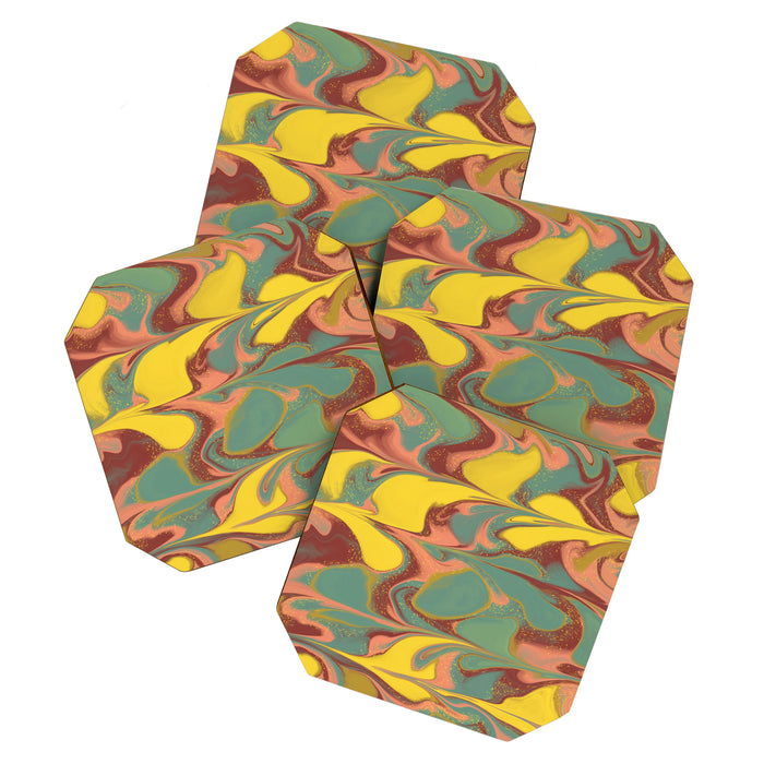 Teal Citrus Pink Getgel Coaster Gallery Image 1