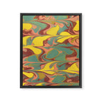 Teal Citrus Pink Getgel Framed Canvas Print Gallery Image 6